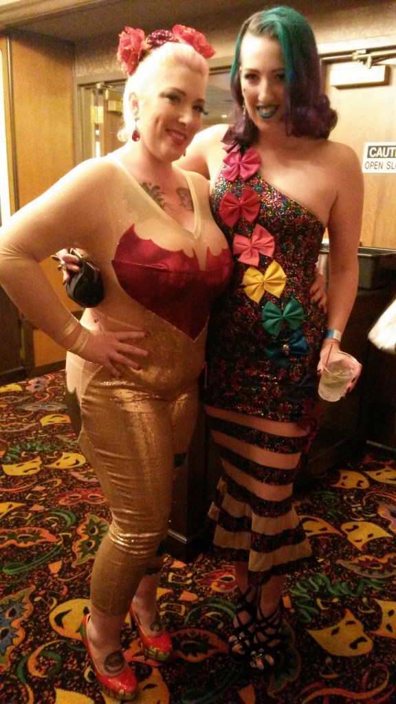 Apple Angel Misty Greer bodysuit at BHoF 2014 burlesque Las Vegas ApplenAngel