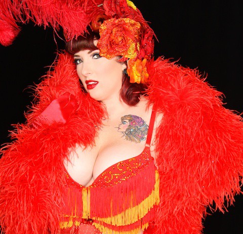 Appel Angel boobs burlesque